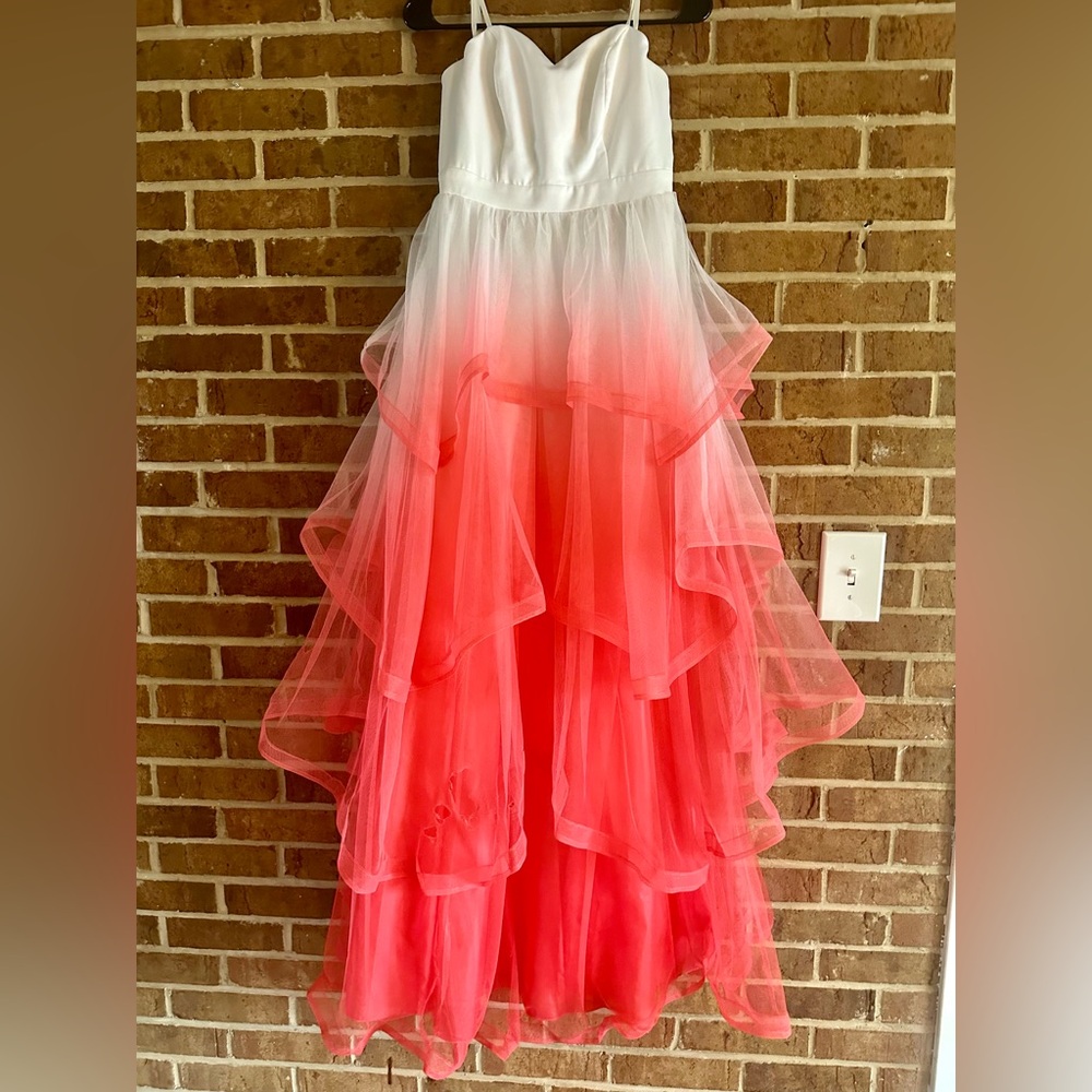 Crystal Doll Coral Ombré Dress!